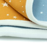 organic baby blanket airplane print