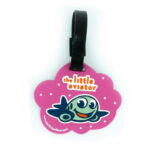 the little aviator baby travel tag