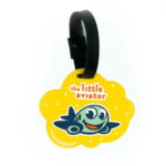 the little aviator baby travel tag