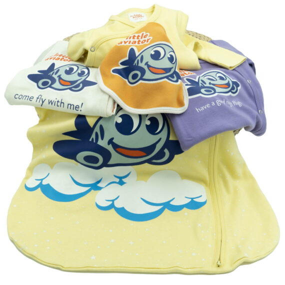 Organic Baby Clothes Gift Set for Newborn - The Little Aviator